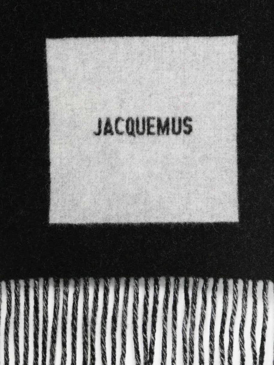 JACQUEMUS L'Echarpe Jacquemus Scarf - Black