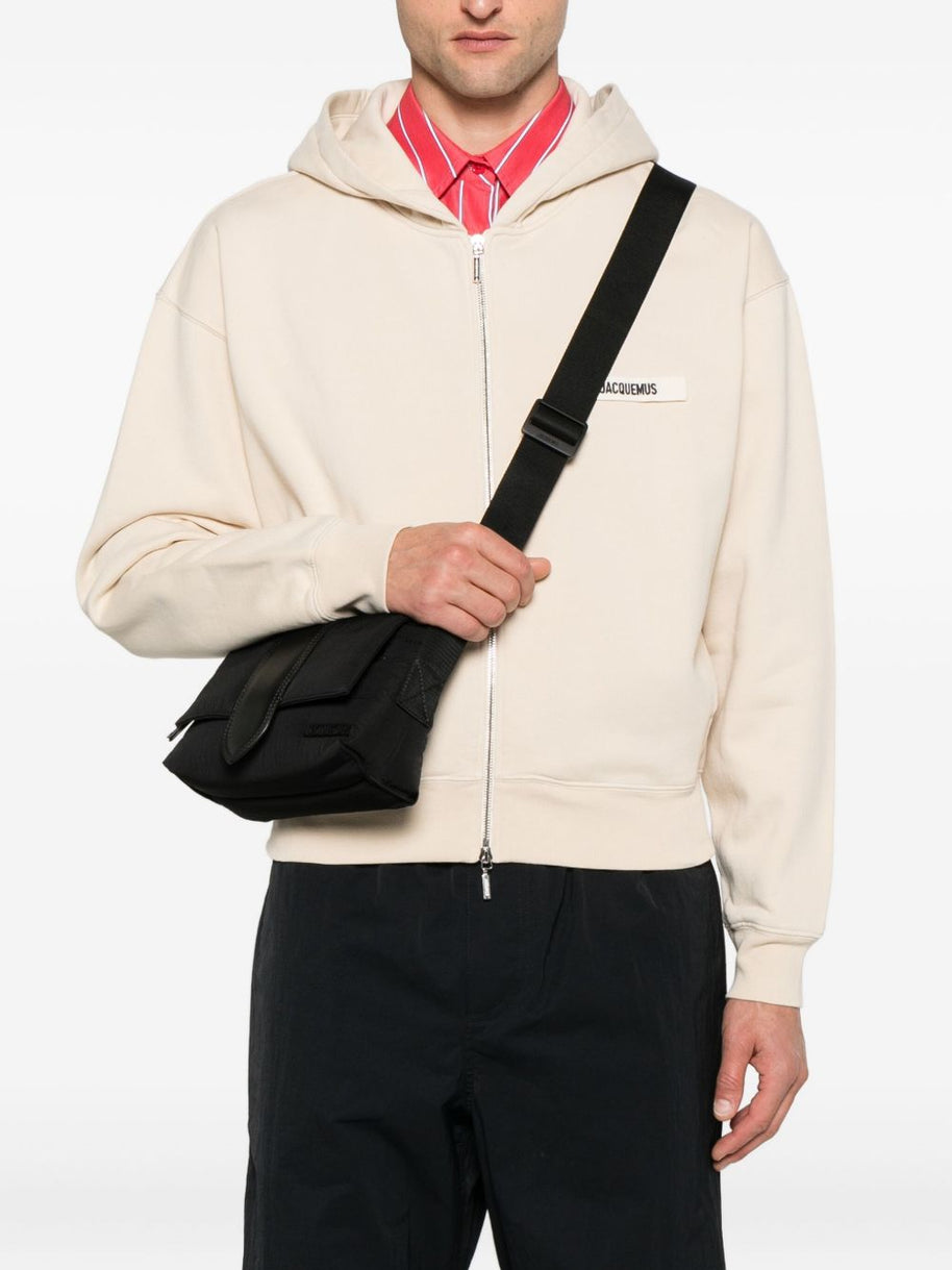 JACQUEMUS Le Petit Messenger Crossbody Bag - Black