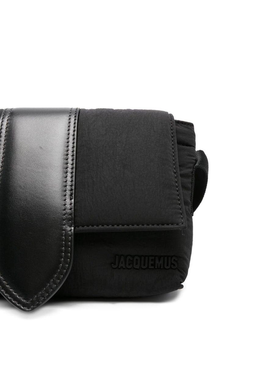 JACQUEMUS Le Petit Messenger Crossbody Bag - Black