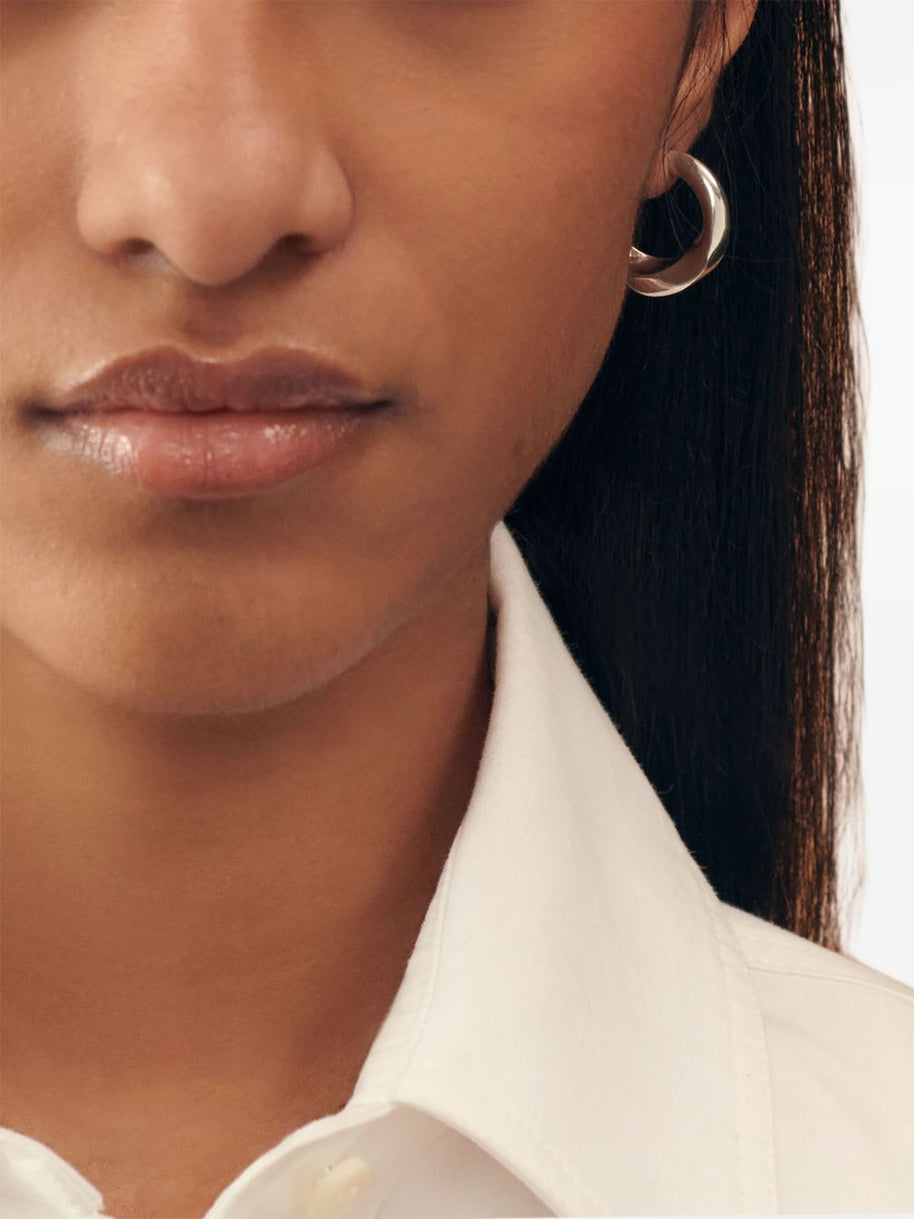 JACQUEMUS Les Creoles Tourni Earrings - Silver