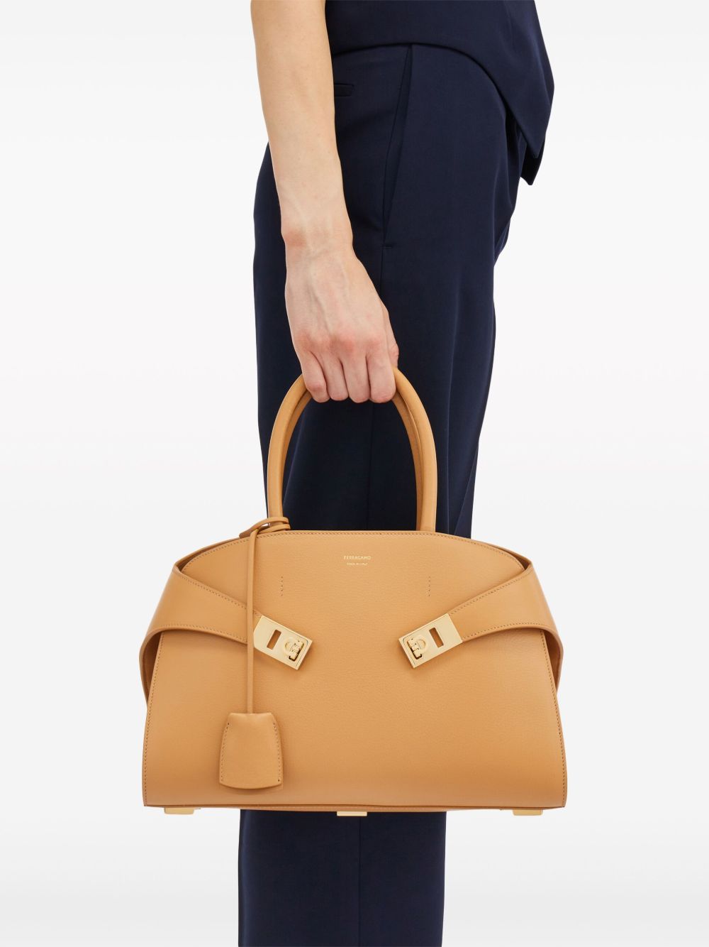 Ferragamo Hug Small Leather Tote Bag