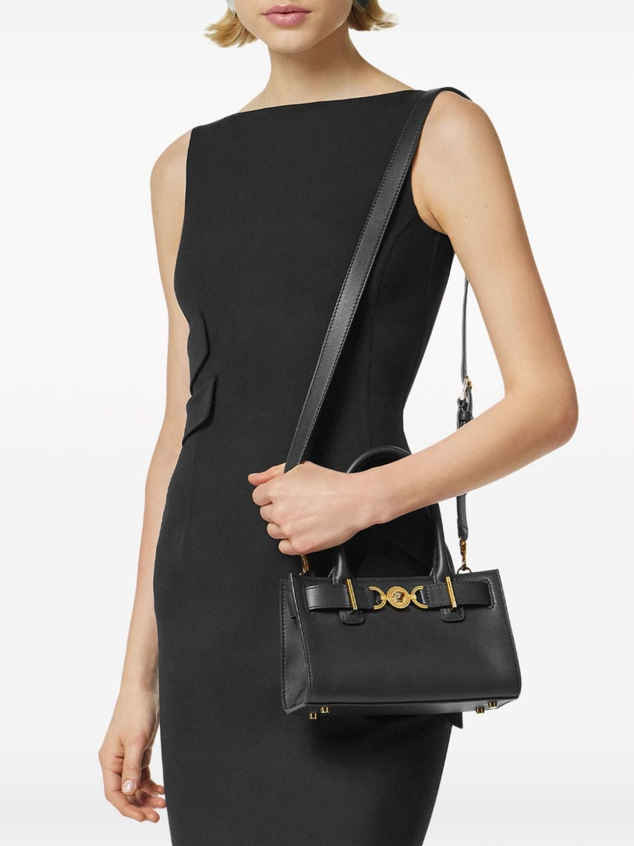 Versace Medusa '95 Leather Tote Bag - Black