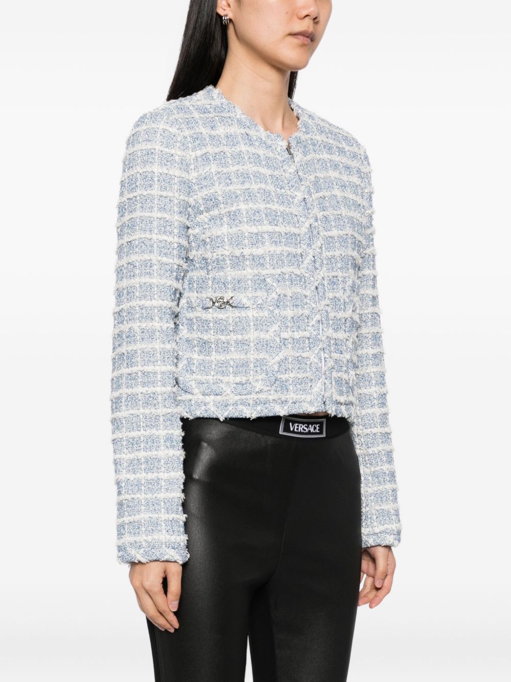 Versace Tweed Jacket - Blue