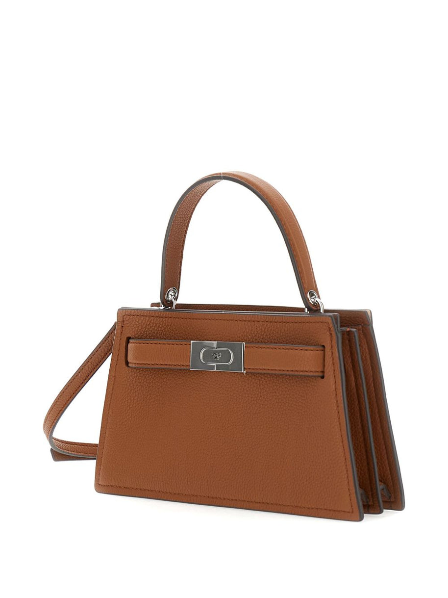 Tory Burch Lee Radziwill Small Leather Handbag - Leather Brown