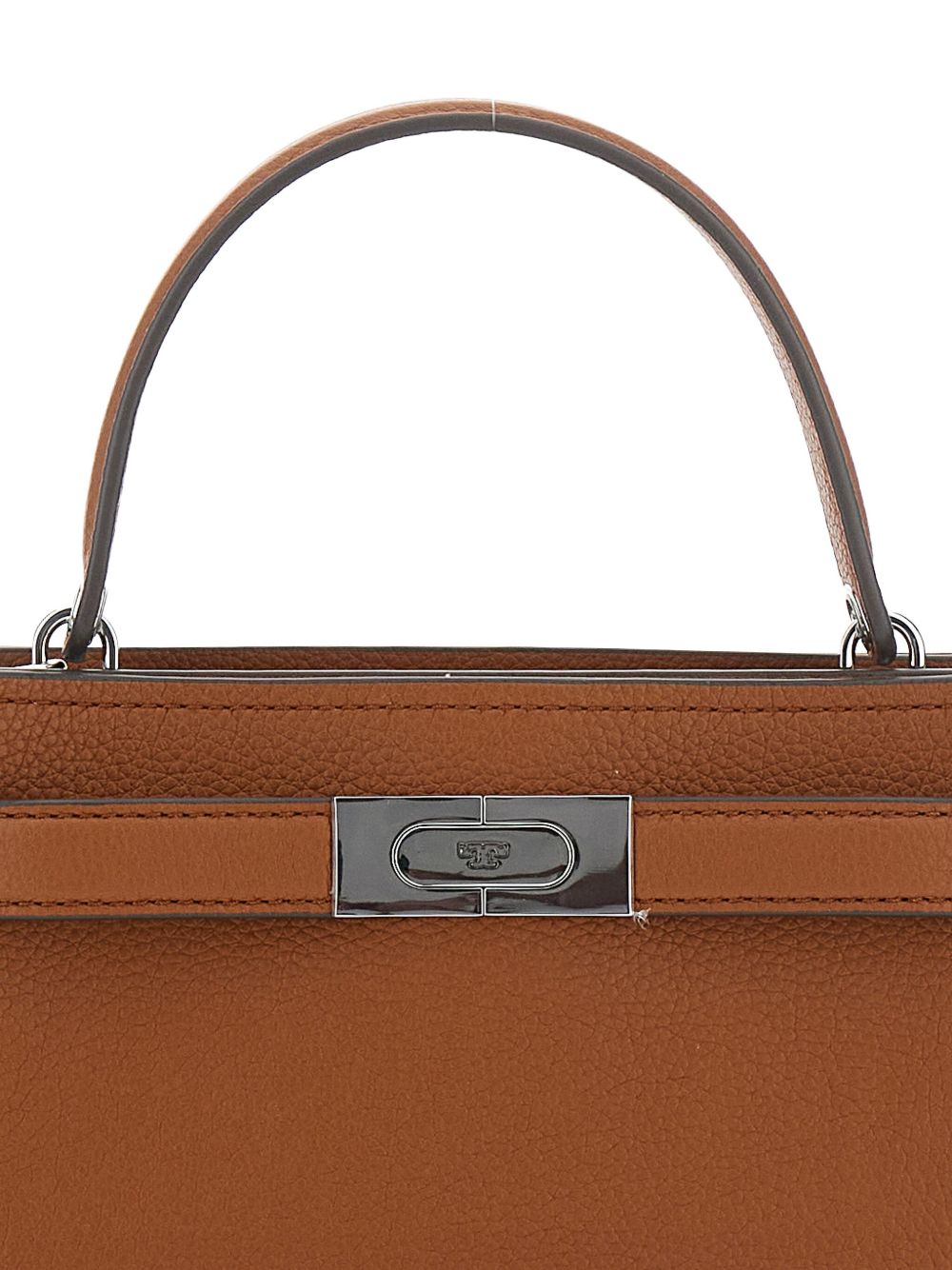 Tory Burch Lee Radziwill Small Leather Handbag - Leather Brown
