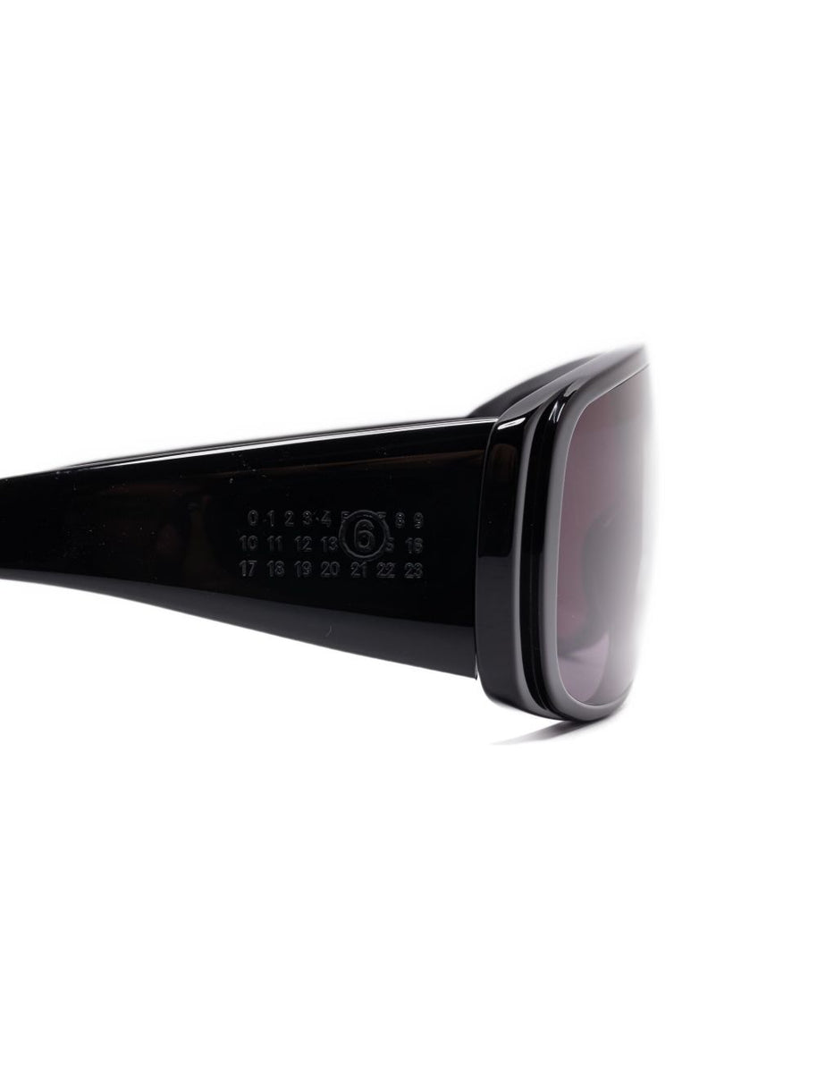 MM6 Maison Margiela Mask Sunglasses - Black