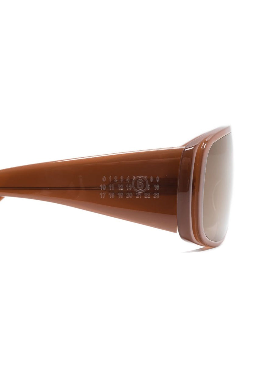 MM6 Maison Margiela Mask - Sunglasses Brown