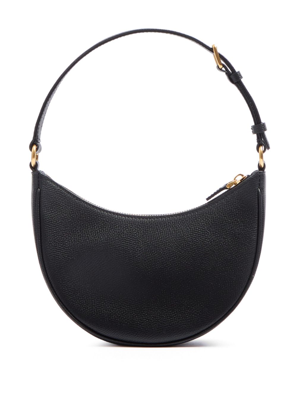 Valentino Garavani VLogo Signature Mini Leather Hobo Bag - Black
