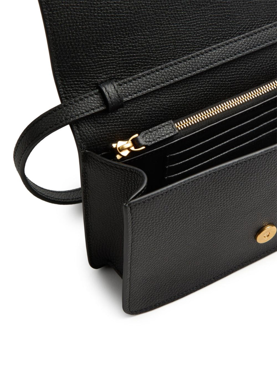 Valentino Garavani VLogo Signature Leather Mini Bag - Black