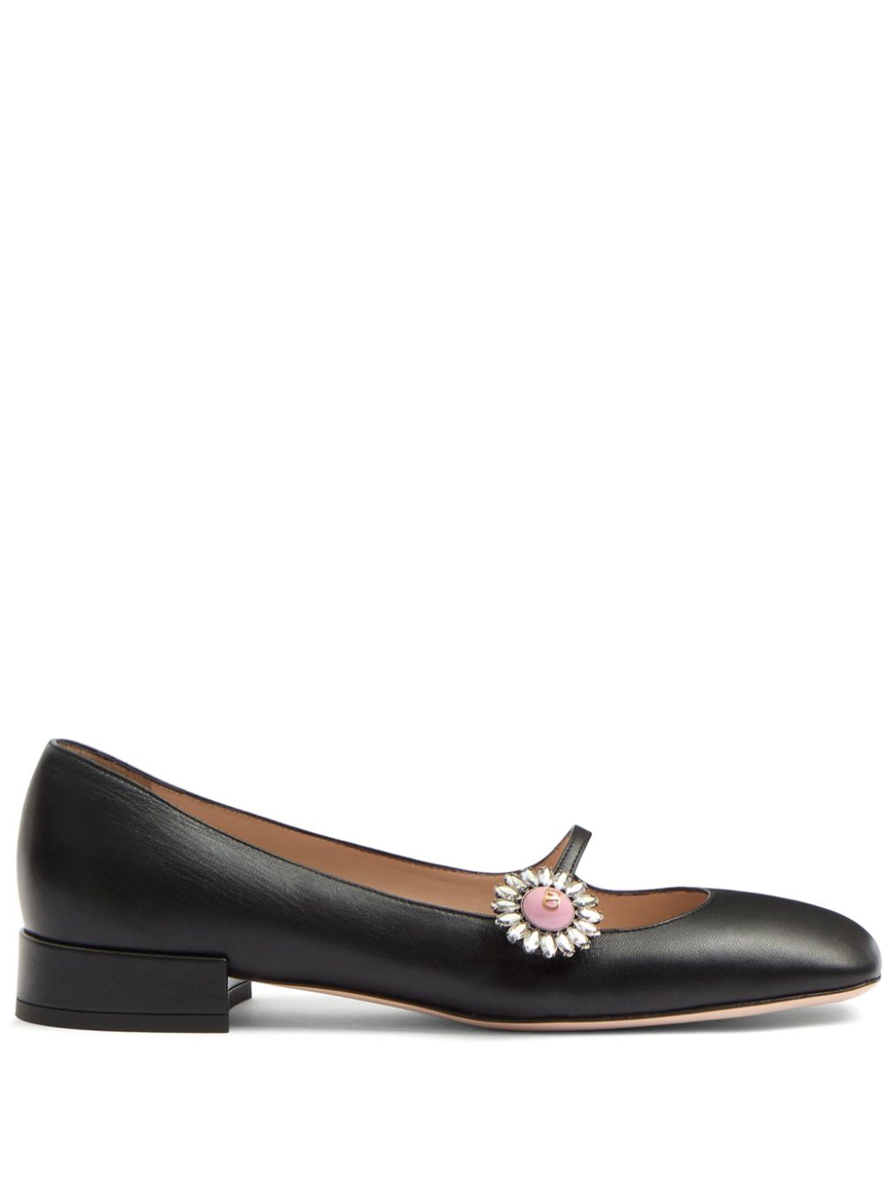 Valentino Garavani Preshoes Patent Leather Ballet Flats - Black