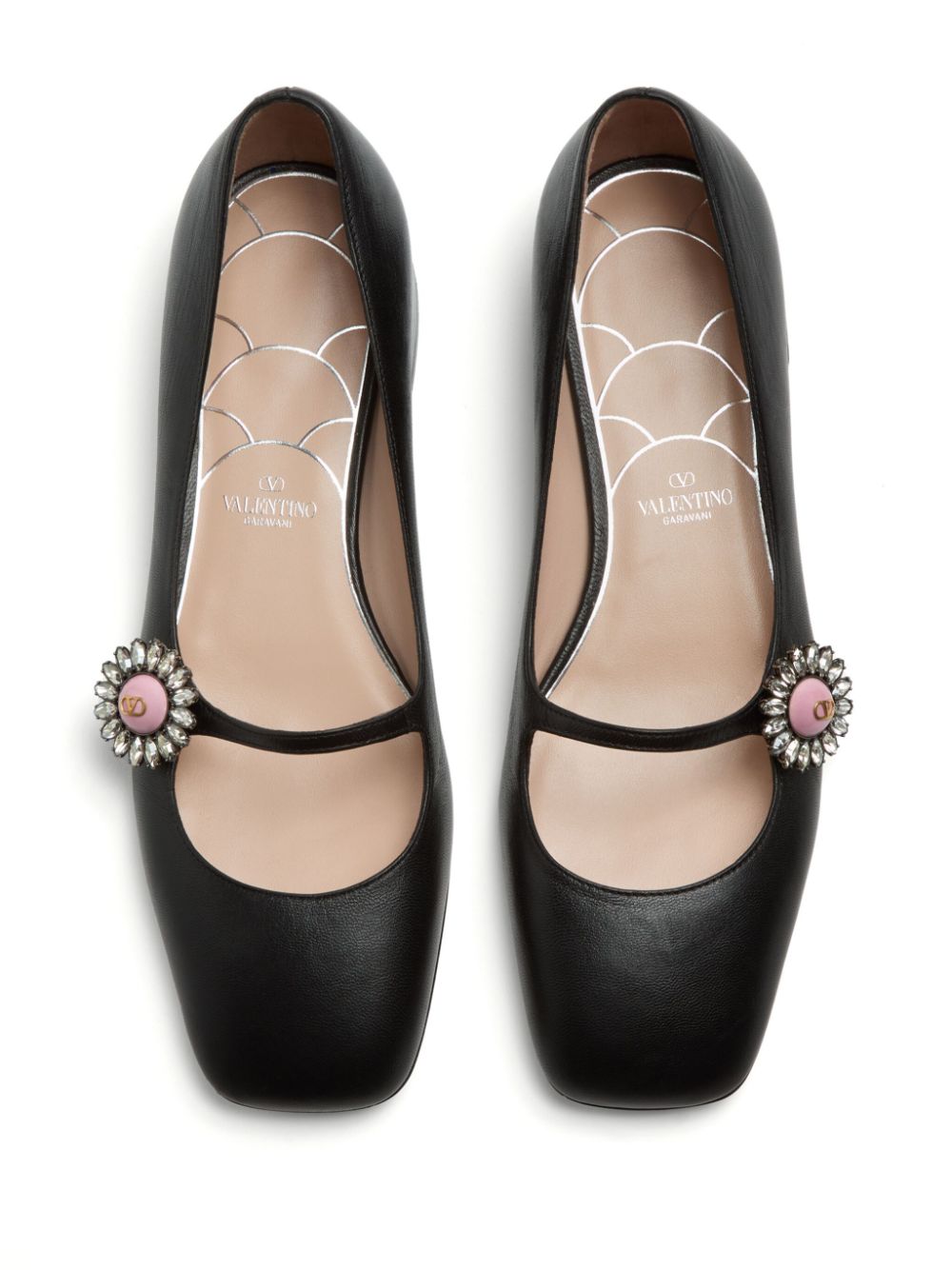 Valentino Garavani Preshoes Patent Leather Ballet Flats - Black
