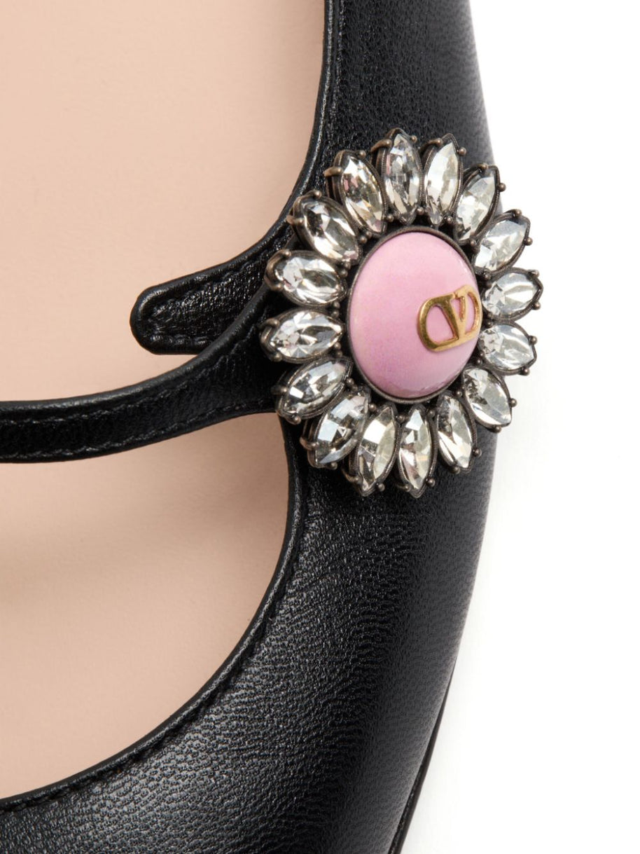 Valentino Garavani Preshoes Patent Leather Ballet Flats - Black