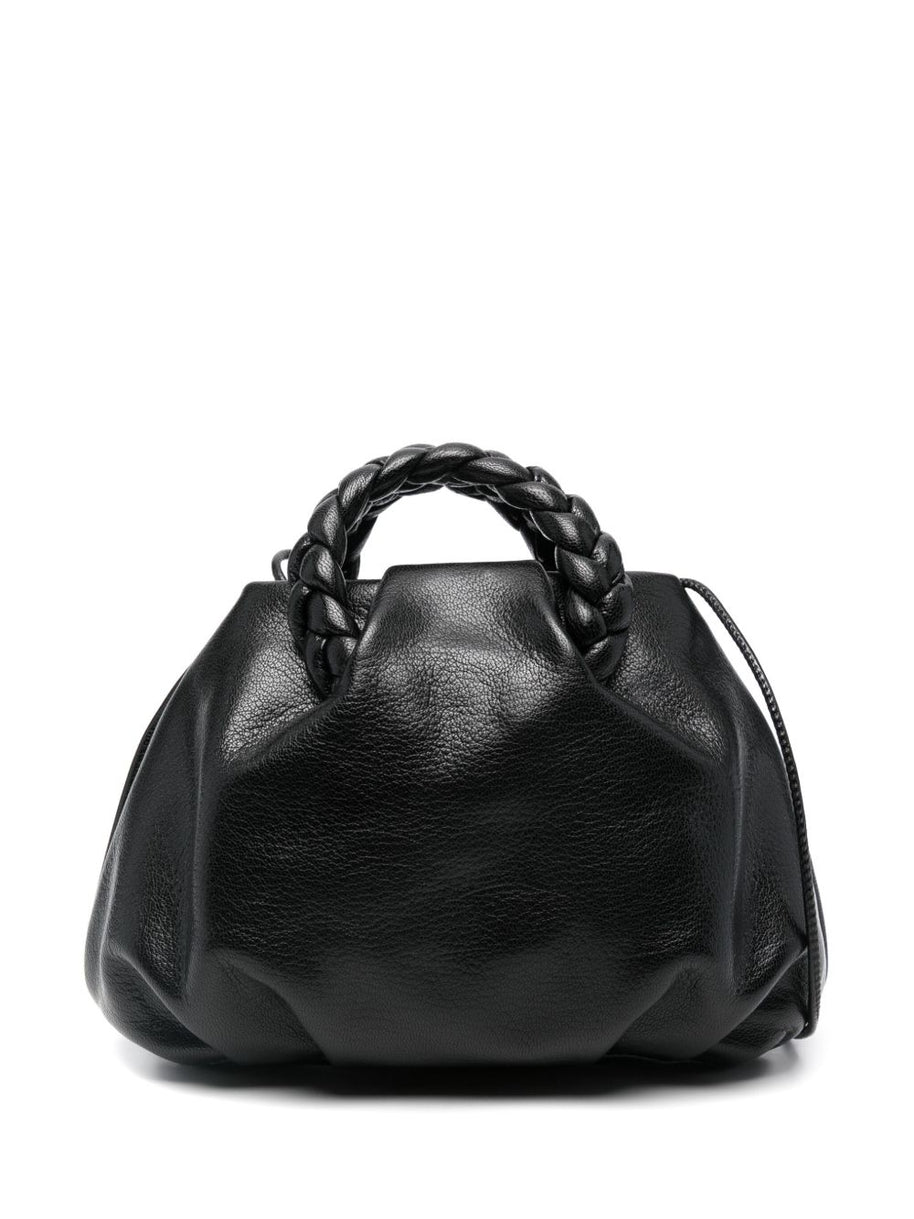 HEREU Bombon Small Leather Handbag - Black
