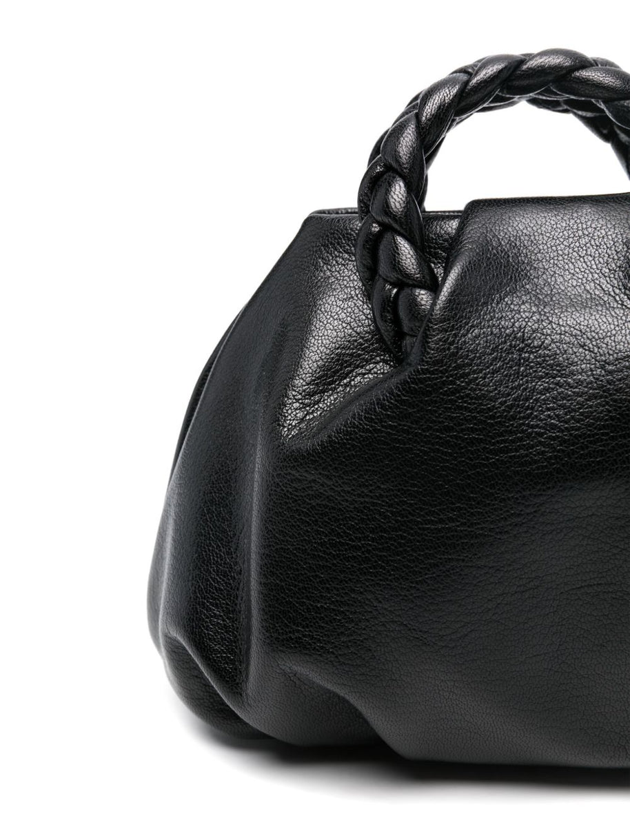 HEREU Bombon Small Leather Handbag - Black
