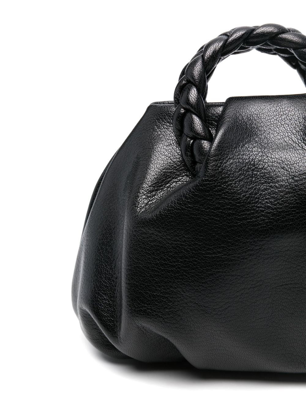 HEREU Bombon Small Leather Handbag - Black