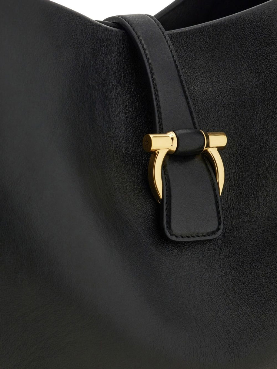 Ferragamo Leather Tote Bag - Black