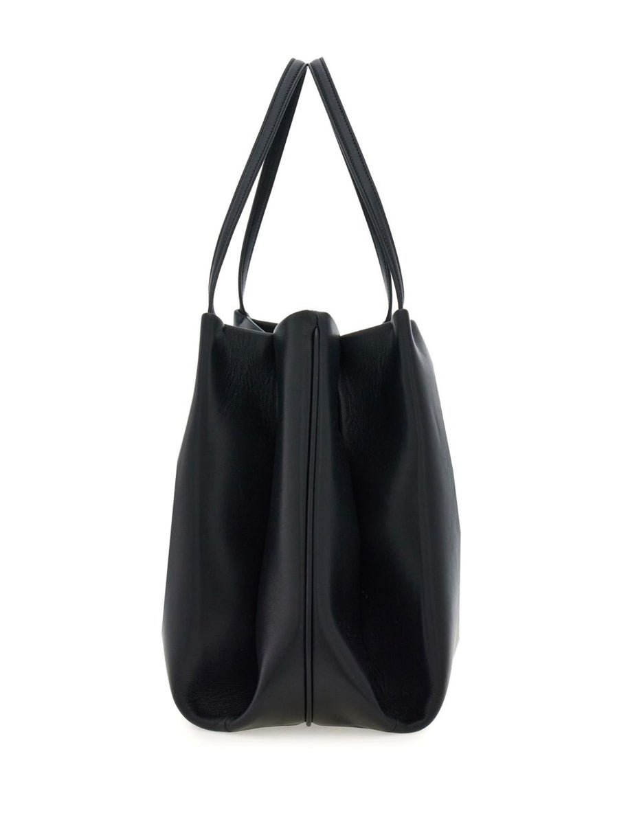 Ferragamo Leather Tote Bag - Black