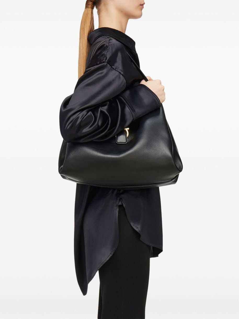 Ferragamo Leather Tote Bag - Black