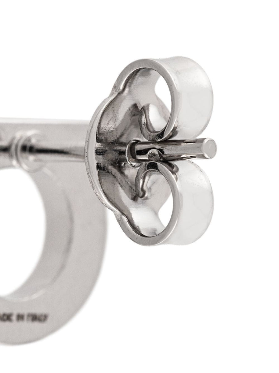 Ferragamo Gancini Crystal S Earrings - Silver