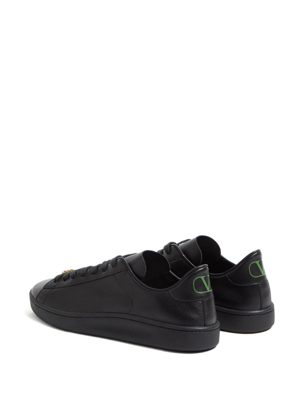 Valentino Garavani Royco Leather Sneakers - Black