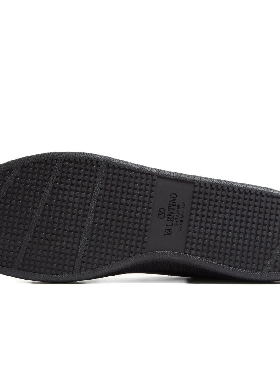 Valentino Garavani Royco Leather Sneakers - Black