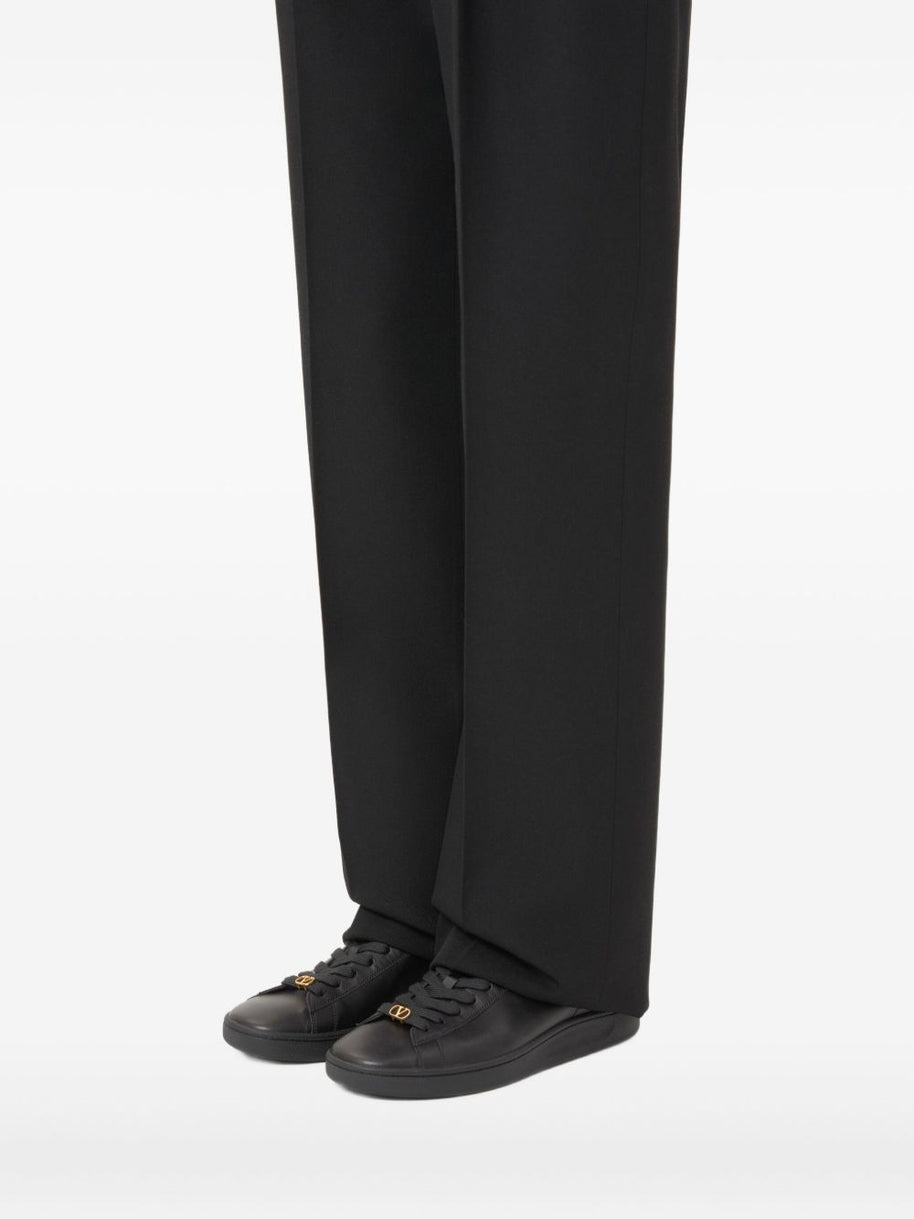 Valentino Garavani Royco Leather Sneakers - Black