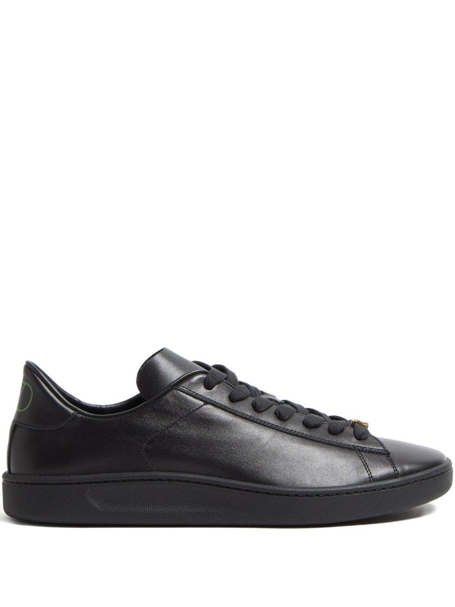 Valentino Garavani Royco Leather Sneakers - Black