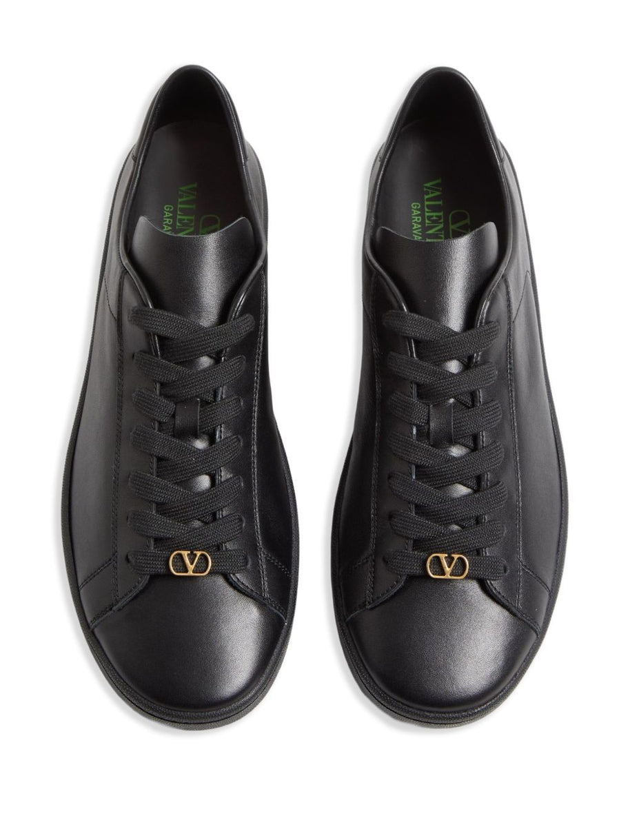 Valentino Garavani Royco Leather Sneakers - Black