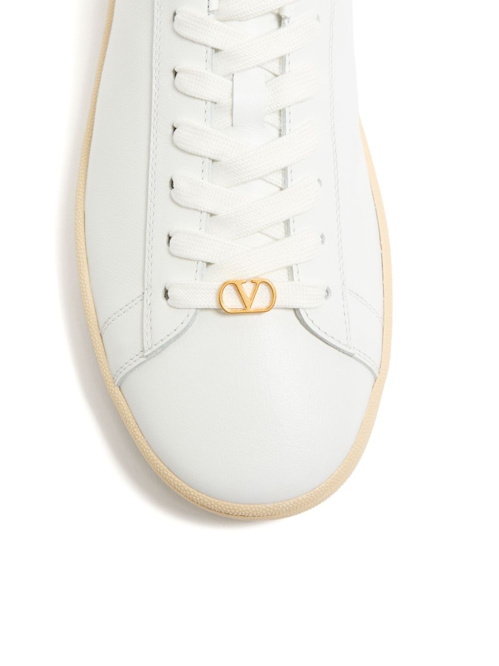 Valentino Garavani Royco Leather Sneakers - White