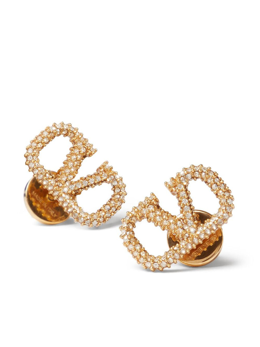 Valentino Garavani VLogo Signature Crystal-embellished Earrings
