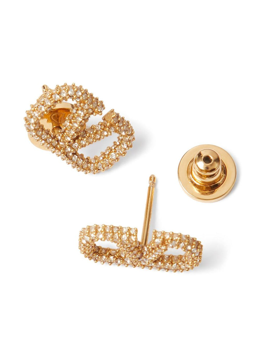 Valentino Garavani VLogo Signature Crystal-embellished Earrings