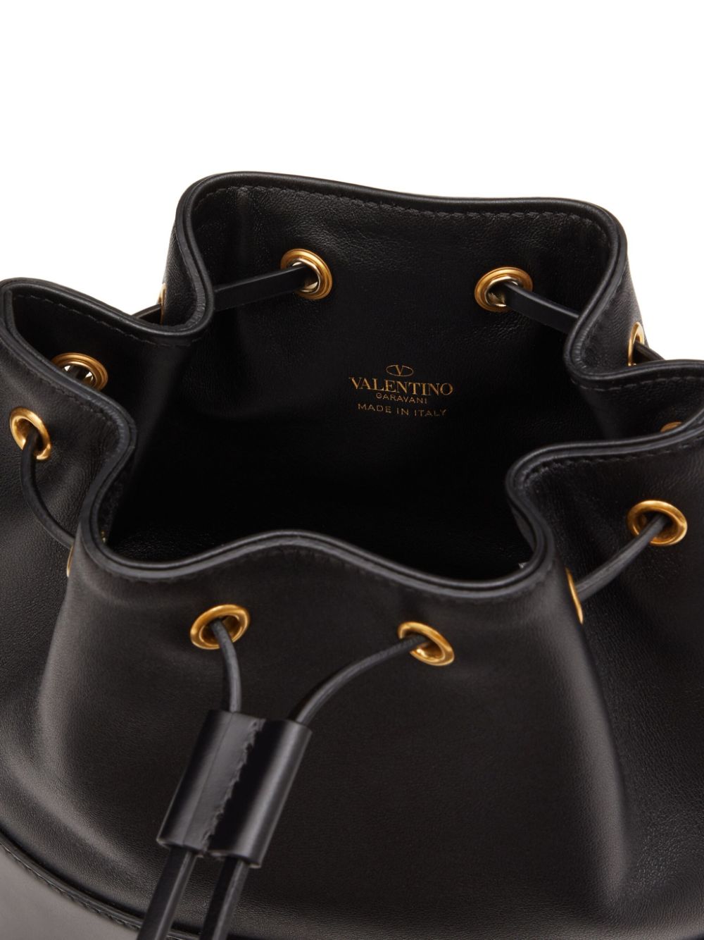 Valentino Garavani VLogo Signature Leather Mini Bag - Black