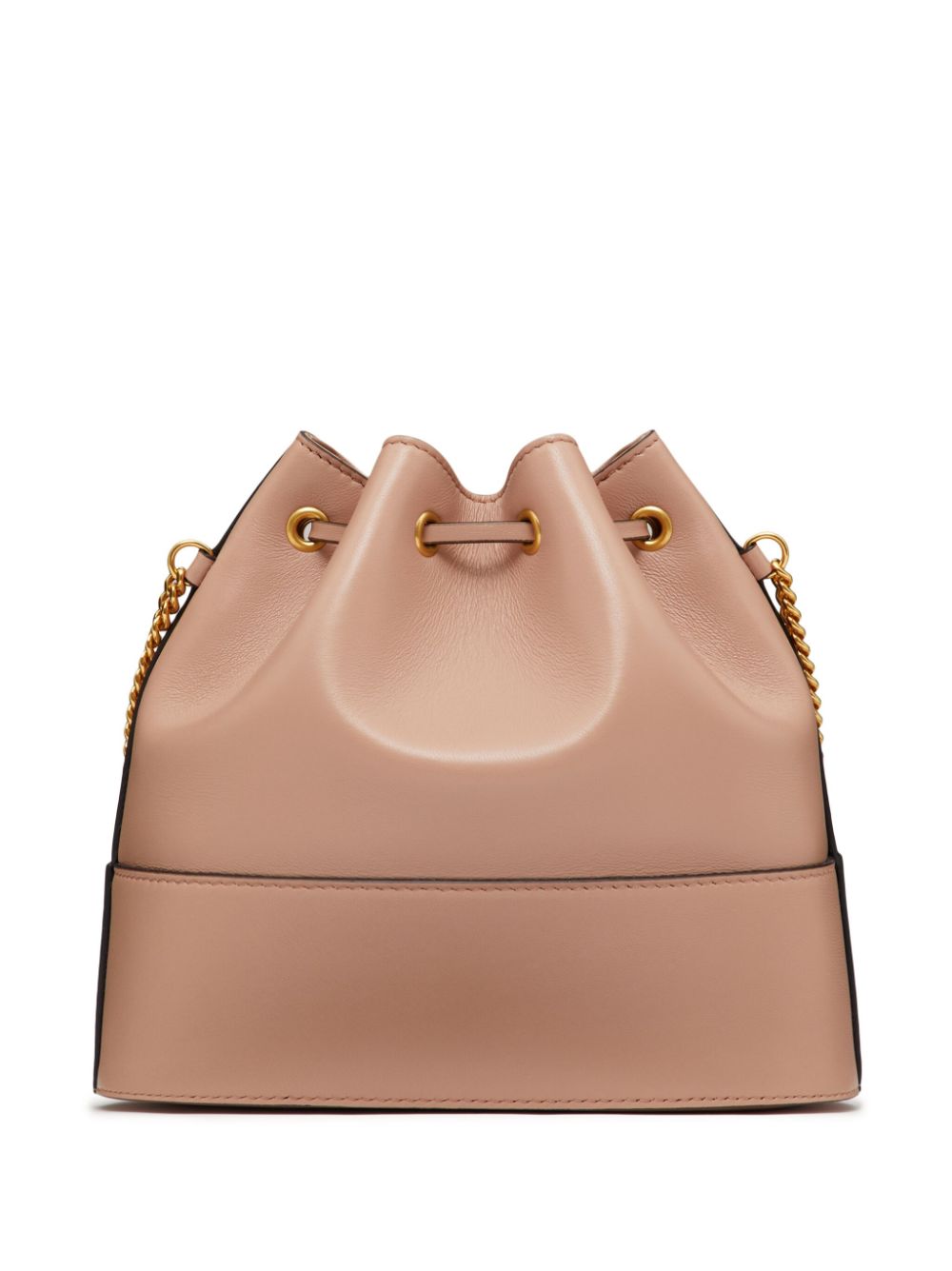 Valentino Garavani VLogo Signature Leather Mini Bucket Bag - Pink