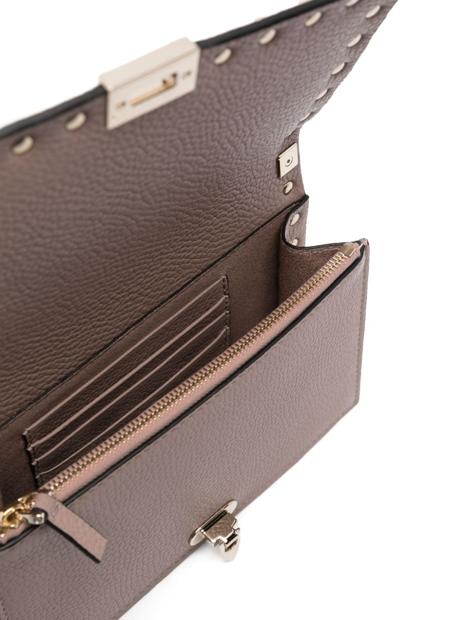 Valentino Garavani Rockstud Leather Mini Bag - Powder