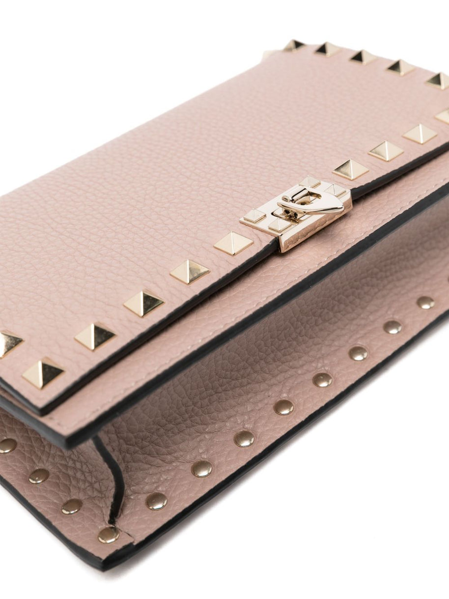 Valentino Garavani Rockstud Leather Mini Bag - Powder