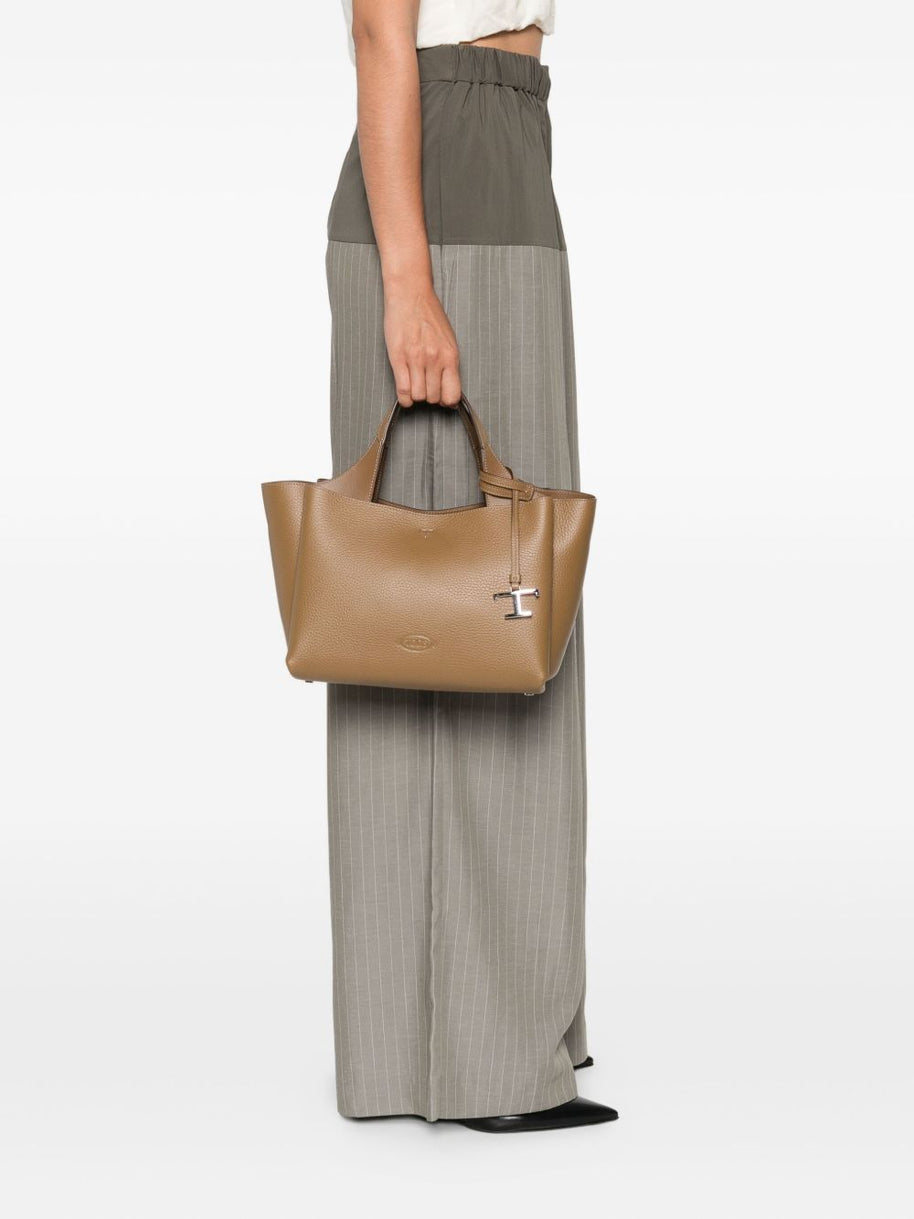Tod's Mini Leather T-detail Tote Bag