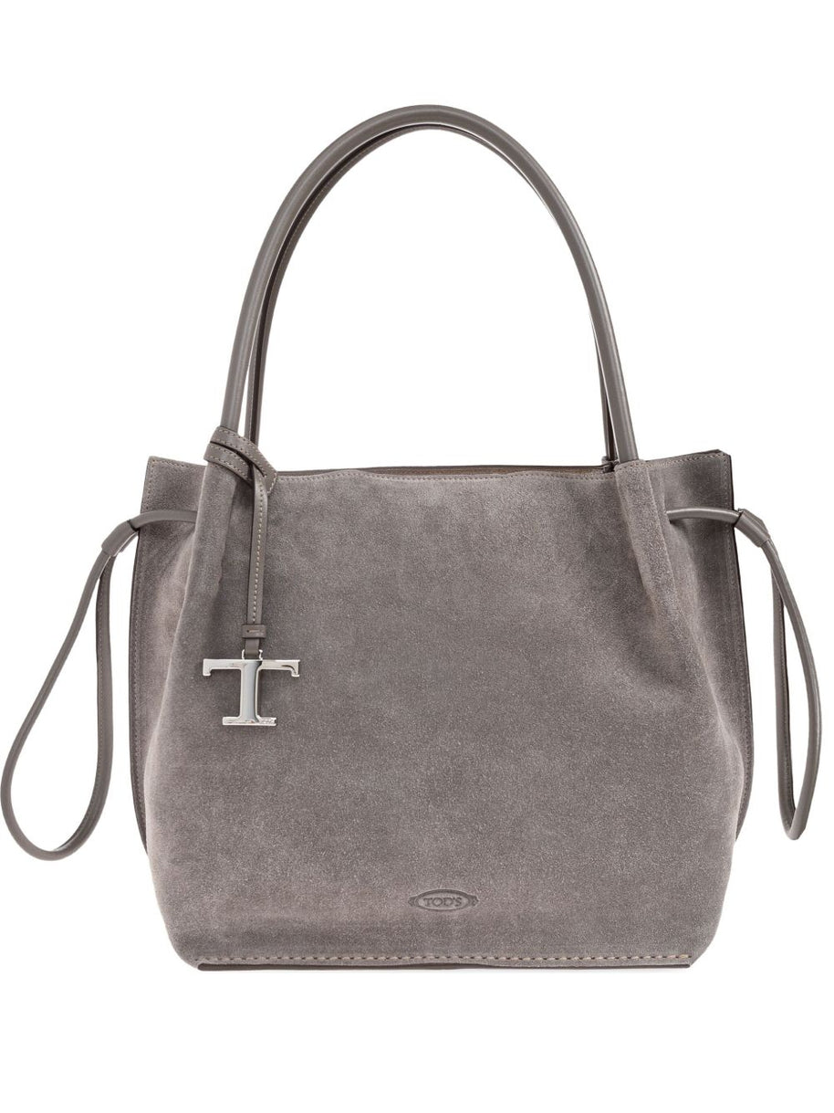 Tod's Leather Shoulder Bag - Grey