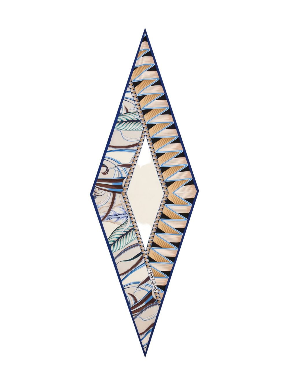Ferragamo Printed Silk Scarf - Ivory