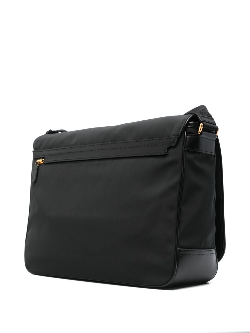 Tom Ford Recycled Nylon Large Messenger Bag - Black