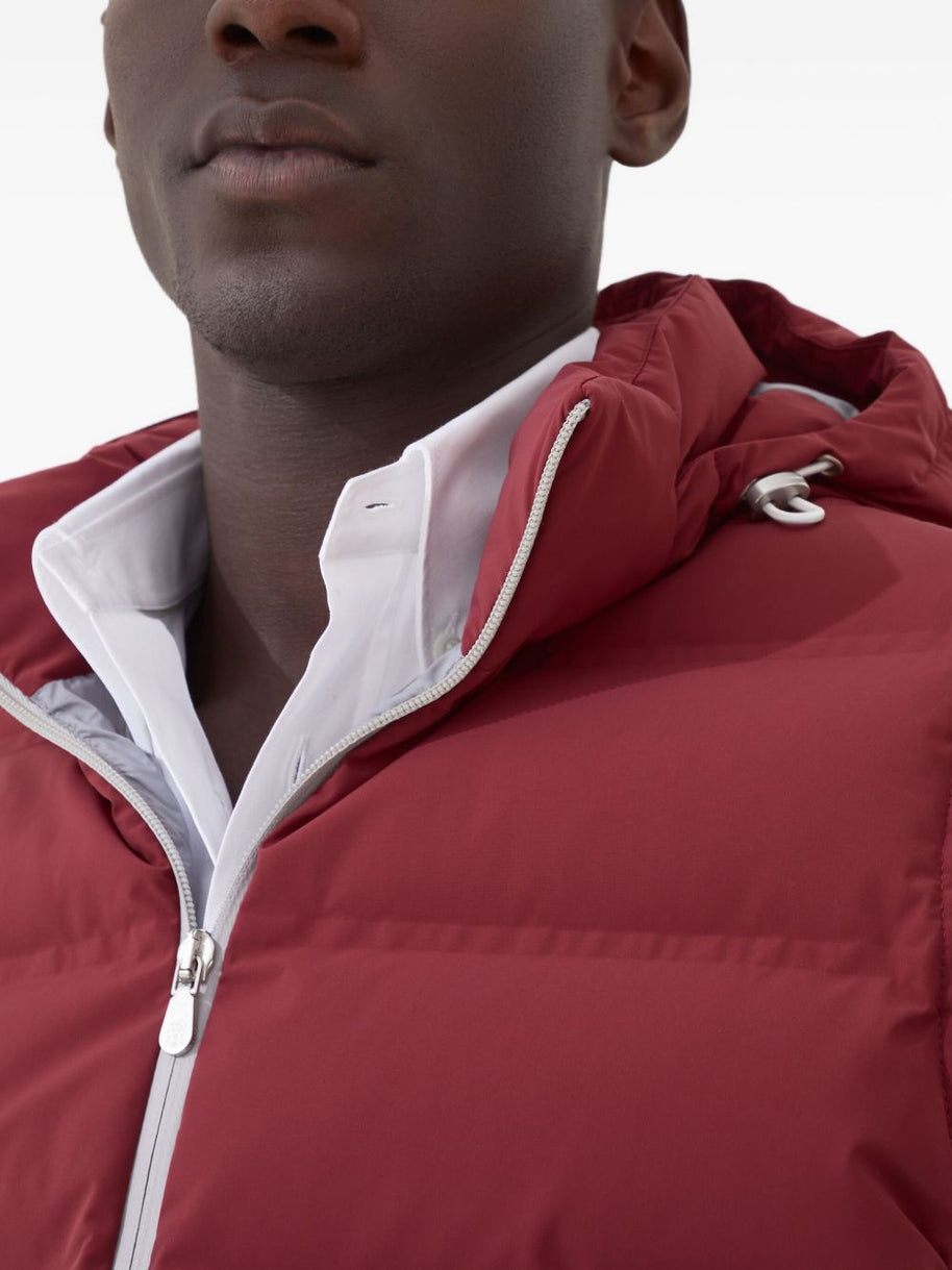 Brunello Cucinelli Down Vest - Red