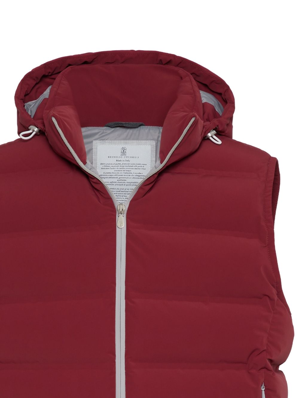 Brunello Cucinelli Down Vest - Red