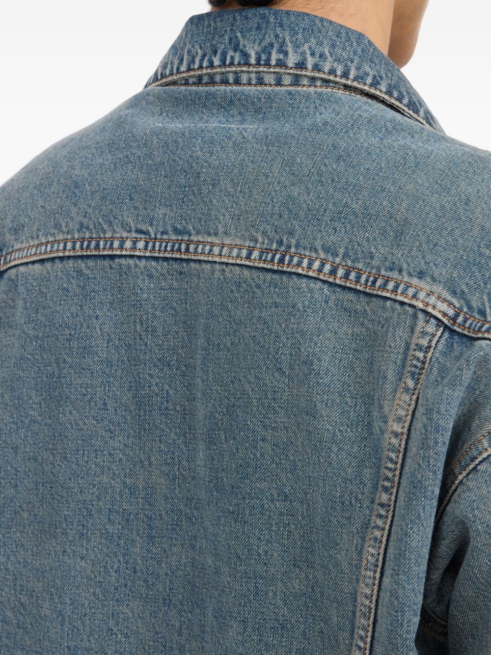 MM6 Maison Margiela Denim Cotton Jacket - Clear Blue