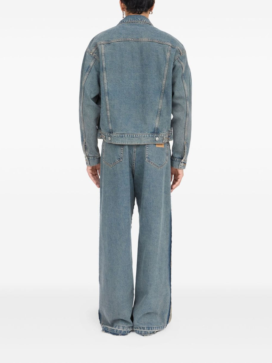 MM6 Maison Margiela Denim Cotton Jacket - Clear Blue