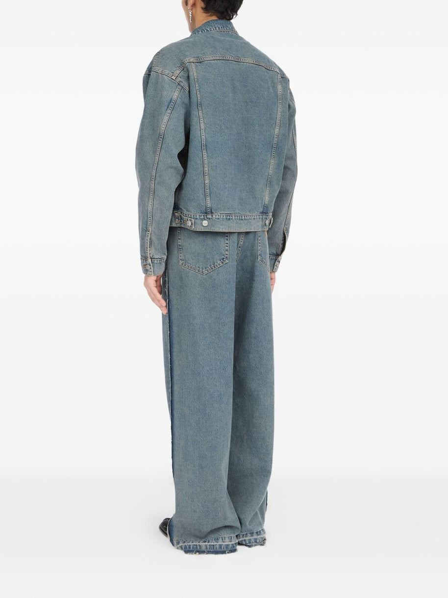 MM6 Maison Margiela Denim Cotton Jacket - Clear Blue