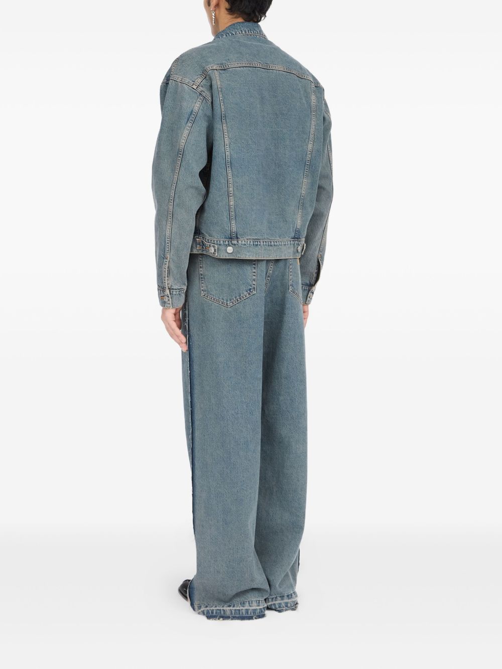 MM6 Maison Margiela Denim Cotton Jacket - Clear Blue