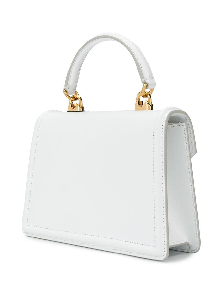 Dolce & Gabbana Devotion Small Leather Handbag - White