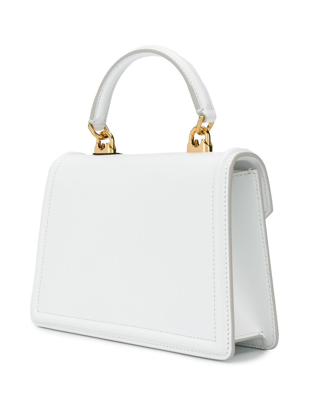 Dolce & Gabbana Devotion Small Leather Handbag - White