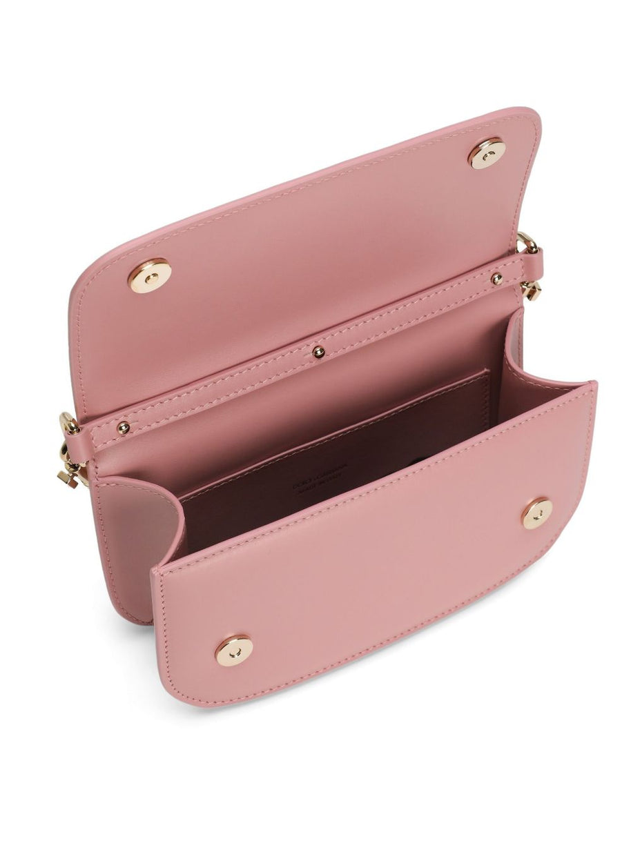 Dolce & Gabbana 3.5 Leather Shoulder Bag - Pink