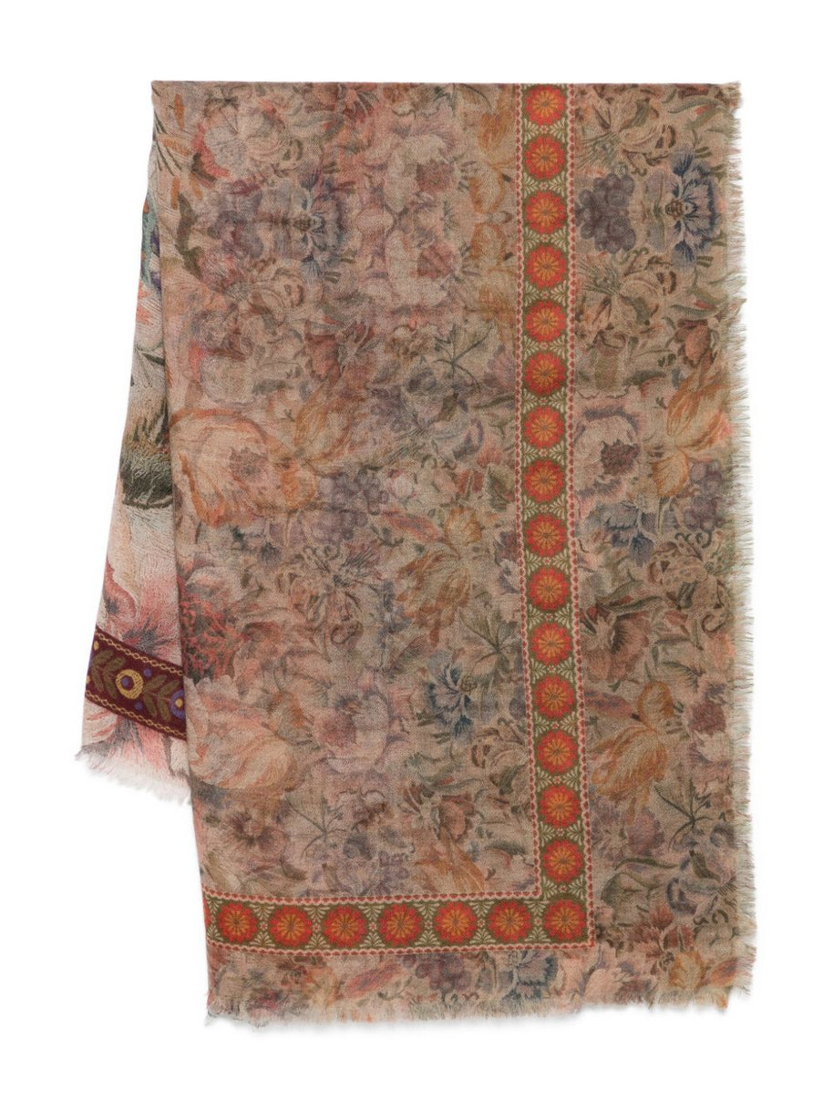 Pierre Louis Mascia Printed cashmere scarf - MultiColour