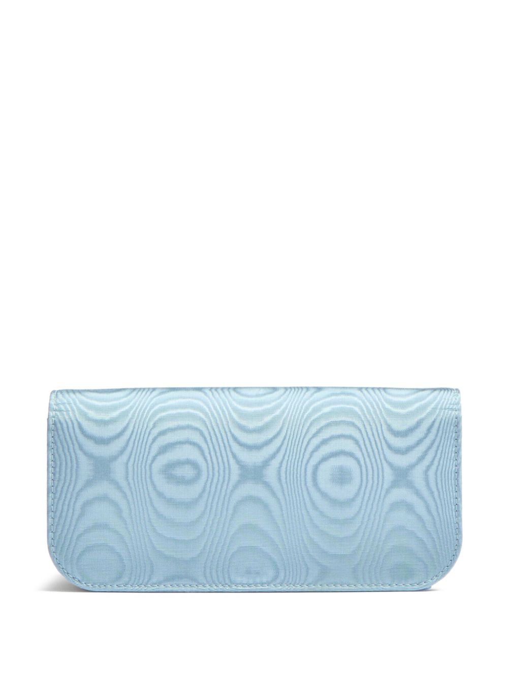 Valentino Garavani Clutch Locò In Tessuto Moirè - Clear Blue
